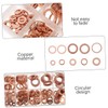 FELTECHELECTR 200pcs Copper Flat Washers Sealing Gaskets for Electrical Appliances
