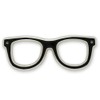 Black Glasses Frames Eyeglasses Lapel Pin, 5 pack