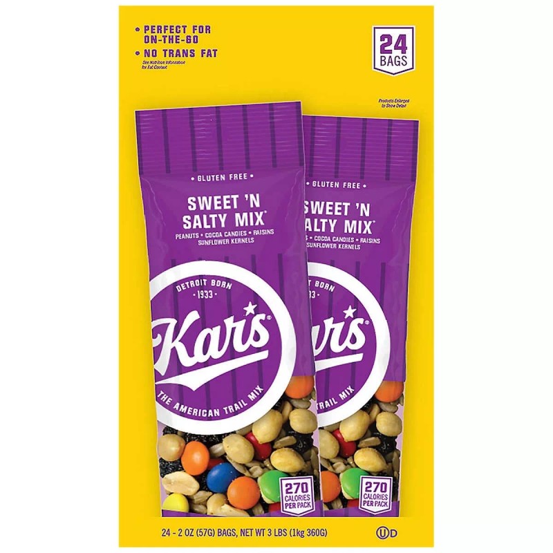 Kar's Trail Mix, Sweet 'N Salty Mix, 2 oz, 24