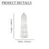 XRZXTL White Quartz Crystal Towers Natural Healing Crystal Point Obelisk
