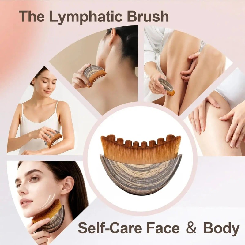 Brocha Masajeadora Facial Para Drenaje Linfático