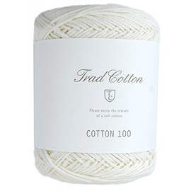 Yokota DARUMA Trad Cotton 100% Wool Yarn Col.2 0.9 oz (25 g), Approx. 32.8 ft (108 m)