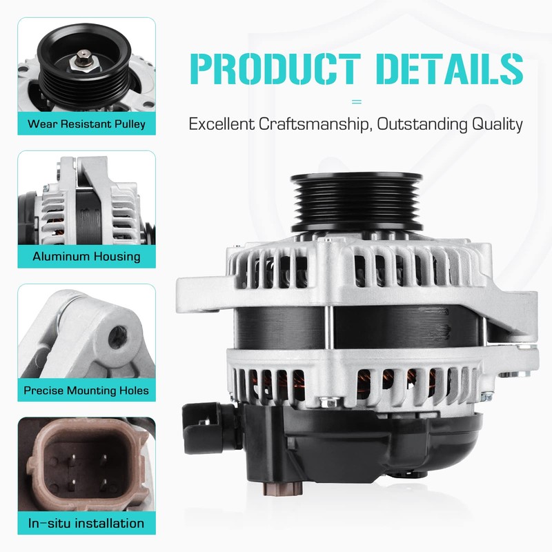 New Alternator Fit for Honda 3.5 3.5L Pilot 2012 2013