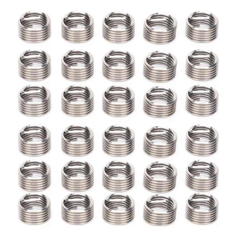 Generic Insertos Rosca 50 Piezas Tuerca Macho Hembra M10x1.25 1d