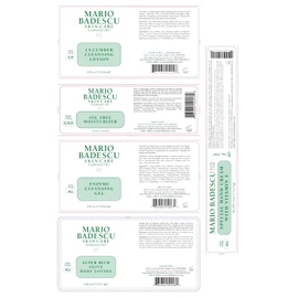 Mario Badescu MB Favorites Collection, Skin Care Gift Set Includes SPF 17 Moisturizer, Enzyme Cleansing Gel, Cucumber Cleansing Lotion, Hand Cream, Body Lotion, Cosmetic Bag & Compact Mirror