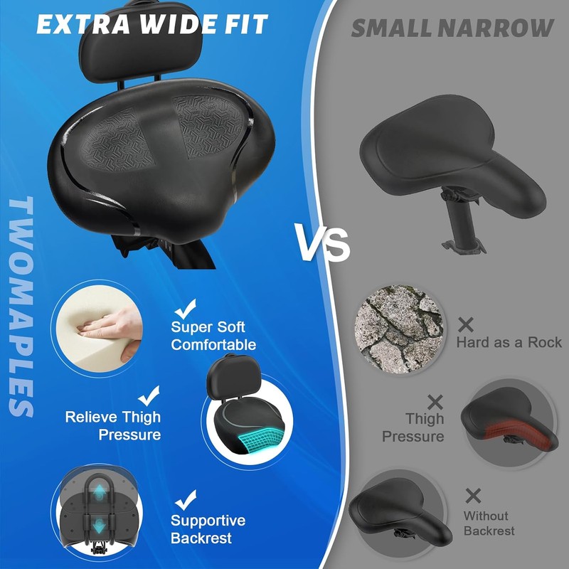 Noseless Bike Seat Cushion for Men & Women - Extra