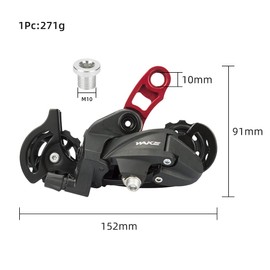 BESNIN Bike Rear Derailleur Pull Up apply for 6/7/8/9/10/11speed 50T cassette MAX cassette Bicycle Parts