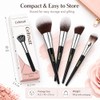 4PCS Face Makeup Brushes Set, Soft Synthetic Bristles for Foundation