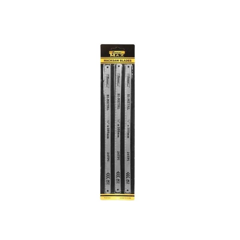 FORGE 12 Inch Hacksaw Blades for Metal, 300mm x 24T