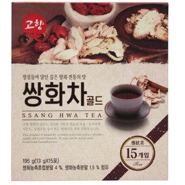 GOHYANG KOREAN Traditional Ssang Hwa Tea_13g x 15 Tea Bags_Product of Korea (쌍화차)