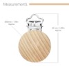 RUBY Pack of 10 Wooden Dummy Clips, Baby Dummy Chains,