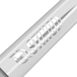 RUTHLESS Sting | Polycarbonate Dart Shafts Solid White with Black Aluminium Top, Tweenie Plus 44mm, 5 Sets of 3 Stems (5XS1773)