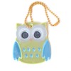 Glimmis Owl Lime/Blue Scandinavian Reflector Reflective Key Chain Retroreflective Material
