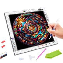 FIYO 5D Diamond Painting Kits for Adults Beginners, Mandala Diamond Art Kit Full Round Drill Kits Paint with Diamonds for Gift, Wall Decor 13.8x13.8in