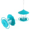 Bird Feeder Foldable Portable Terrace Bird Feeder for Outdoor Garden