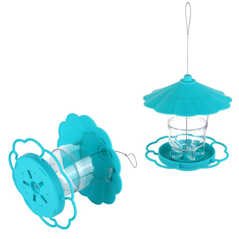 Bird Feeder Foldable Portable Terrace Bird Feeder for Outdoor Garden