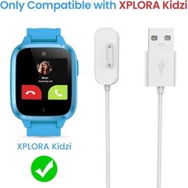 Compatible for XPLORA Kidzi smartwatch Charger, Blueshaweu Magnetic USB Replacement Charging Compatible with XPLORA Kidzi (White)