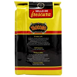 Yaucono Ground Coffee Bagged, 8 Ounce (Pack of 10)