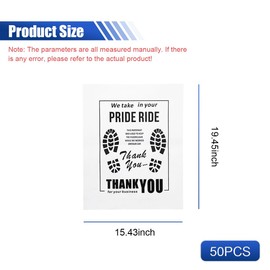 UHANBUT 50PCS Car Kraft Paper Floor Mats, 15x19 Inch Waterproof Temporary Vehicle Floor Protective Pads, Disposable Automotive Wash & Detailing Supplies (White)