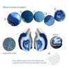 (1.4-1.8kg, Blue) - Decorative Bookends Agate Book Holder for Office