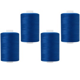 HYFTHOME 4 Spools All Purpose Sewing Thread 1000 Yards, Polyester Threads for Sewing Machine, Sewing Machine Supplies for Beginners, Hand Stitching, Quilting, Serger