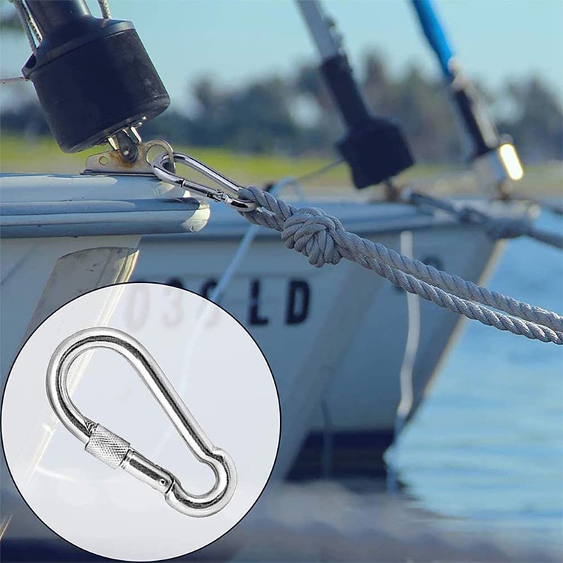 SYDARSYN Fire Brigade Carabiner Hook 12 x 140 mm Stainless