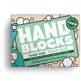 Hand Blocks: Cedarwood & Eucalyptus - Cold Processed Natural Soap Bars - Plastic, Palm, SLS, SLES & Paraben Free