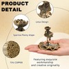 Moxweyeni 1 Pcs 2.76 Inch Large Lotus Flower Shape Copper