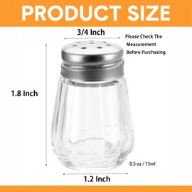 Shylve 30 Mini Salt and Pepper Shakers Set | Portable Salt and Pepper Mills Set | Compact Salt & Pepper Pots for Travel and Home Use