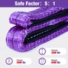 2 Pack 1" x3.3Ft Lifting Sling Straps, 2-Ply Heavy Duty