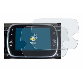 BROTECT Entspiegelungs-Schutzfolie für Fiat 595 Abarth Uconnect 7" (2 Stück) Matte Displayschutz-Folie, Anti-Reflex, Anti-Fingerprint