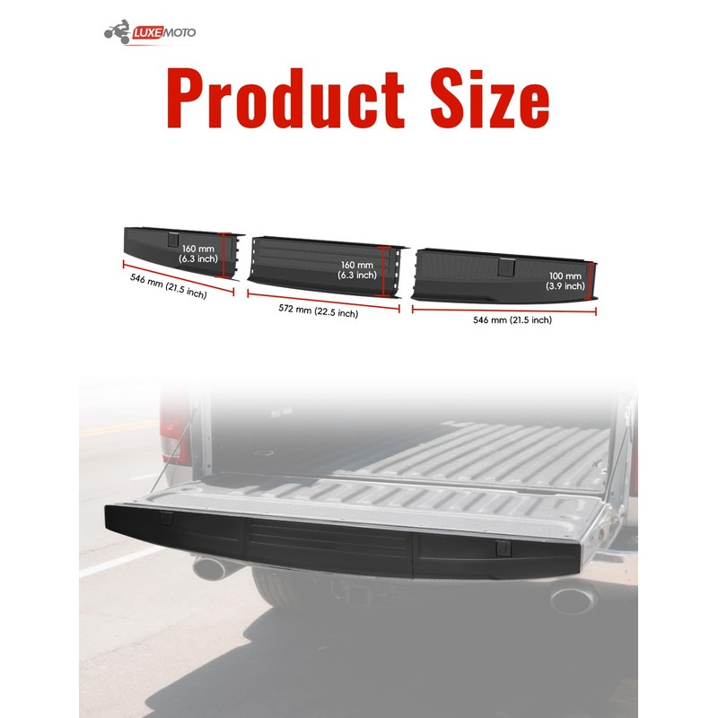 Tailgate Spoiler Molding Cap for Ford 2021-2024 F-150 & F150