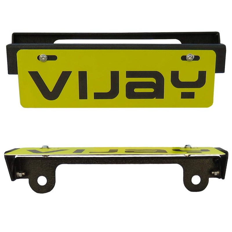 TIOYAR Flip-Up License Plate Holder Black for All SUV Pickup