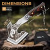 TIVOLI Camping Axe, Lion - Patterned Survival Hatchet with Nylon