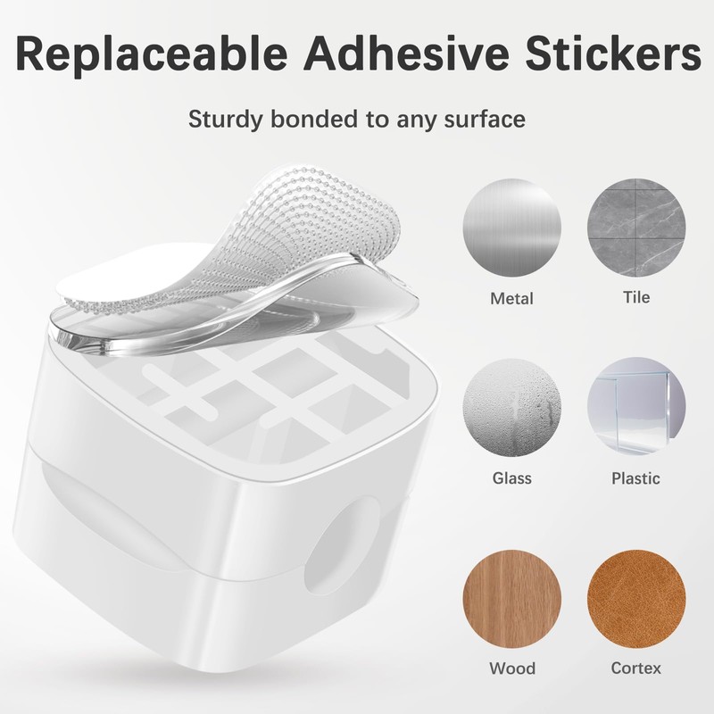6 Pack Magnetic Cable Clips,Cable Tidy Tools,Cord Holder for Desk