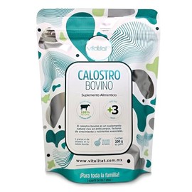 Calostro Bovino para Consumo Humano | 200 g de calostro en Polvo | 25% IgG - Producto 100% Natural