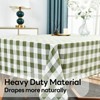 Yofori Gingham Tablecloth, Heavy Duty Cotton Blend Table Cloth for