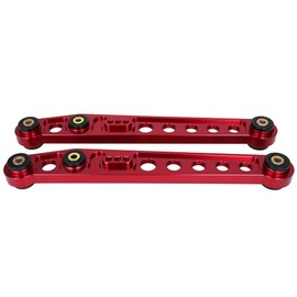 ROADFAR Suspension Red Upgrade Adjustable Rear Lower Control Arms Camber Kit Compatible fit for Honda Civic 1996-2000