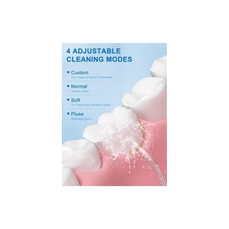 Oralfree Limpiador De Hilo Dental Con 4 Modos De Irrigador