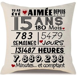 15th Birthday Gifts for Teens Girls Boys Pillow Cases for 15 Year Old 15 Years Old 15 Years Pillow Case for Sister Friends Girls Son (15)