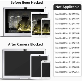 4 Pack Webcam Cover Slider for Privacy, 0.027 inch Ultra Thin Design Web Camera Cover Slide for Laptop, Desktop, PC, Tablet, Smartphone and More - (Black)