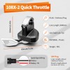 HUDAMZKY EBike Thumb Throttle 24V,36V,48V,52V,60V 108X-2 Left Thumb Throttle Speed