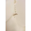 Angel Earrings with Clear Crystal Beads and Sterling Silver Earwires