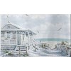 Ambiente Beach Cabin Tea Towel 50 x 70 cm 100%