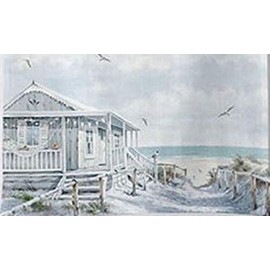 Ambiente Beach Cabin Tea Towel 50 x 70 cm 100% Cotton