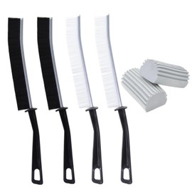 6-Pack Cleaning Set – 4 Long Strip Cleaning Brushes & 2 Multi-Purpose Sponges, Ideal for Household, Kitchen, Window Tracks, Gaps, and Corners – Durable, Ergonomic, and Versatile