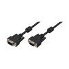 LogiLink VGA Kabel mit Ferritkernen, schwarz, 5 m