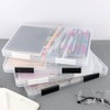 volumoon Pack of 4 A4 Document Box, Plastic Box with