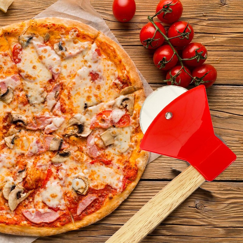 Voarge Pizza Roller, Axe Shaped Pizza Cutter, Pizza Cutter, Hand