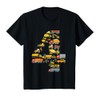 Kids 4th Birthday Boy Construction Excavator Vehicles 4 Years T-Shirt